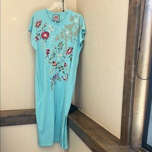 Floral Embroidered Maxi Dress by Johnny Was